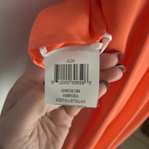 BCBGMaxAzria Alda Plunging V Neck Dress - Picture 7 of 7